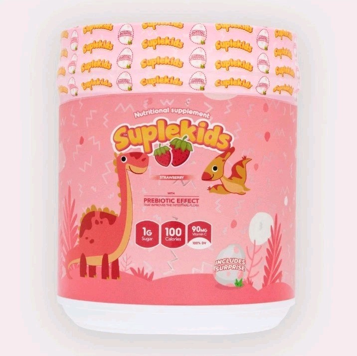 Whey Protein Based Nutritional Supplement Kids SupleKids Strawberry Flavor