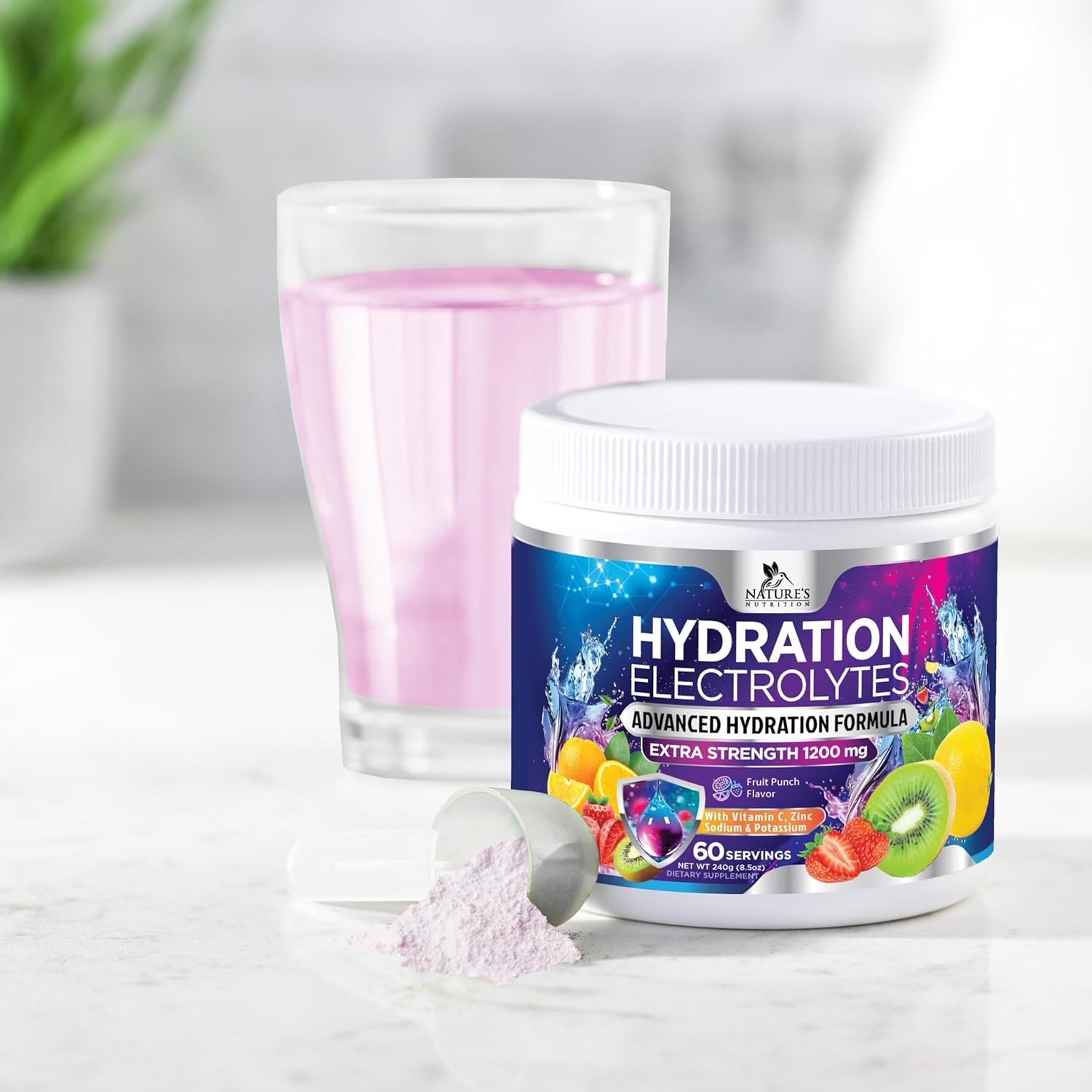Hydration Replenisher Daily Electrolyte Drink Mix – Powder for…