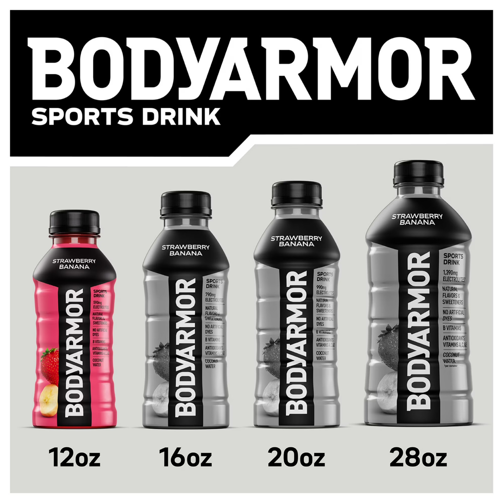 BODYARMOR sports Drink Fruit punch 12 fl oz Bbottles Hydration 8 Pack…