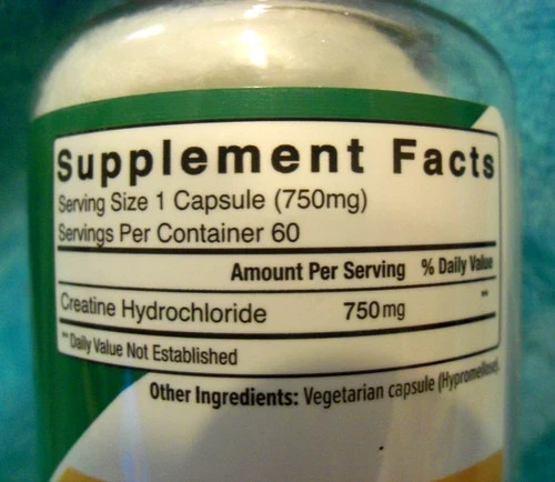 2 NORTH STAR Creatine HCL Hydrochloride Capsules, 750 Mg-HI ABSORPTION-120 Caps