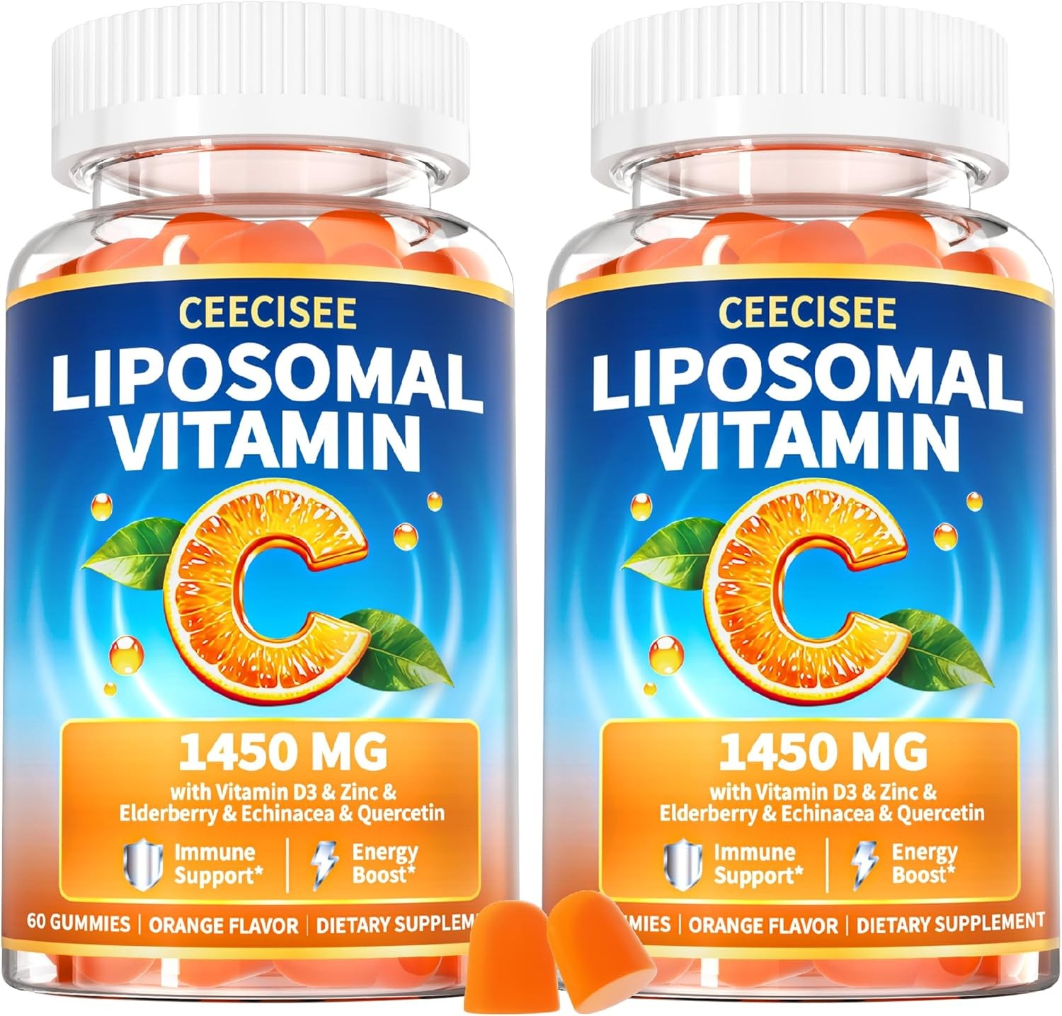 Liposomal Vitamin C Gummy for Adults: Organic Chewable Extra Strength Vitamin C