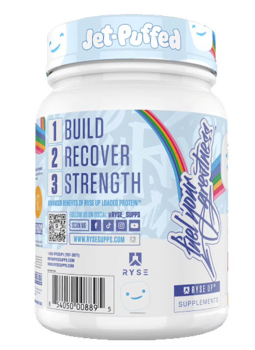 RYSE Loaded Protein Powder, Jet Puffed Marshmallow, 20 Servings, 25g Protein, Po