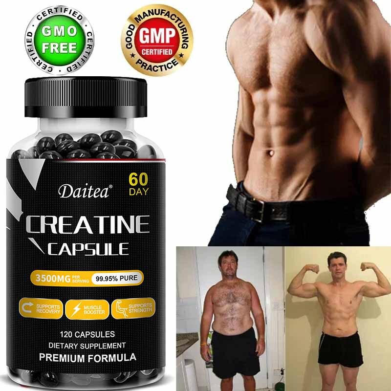 Creatine Monohydrate 3500mg- Energy&Endurance,Muscle Health,Testosterone Booster