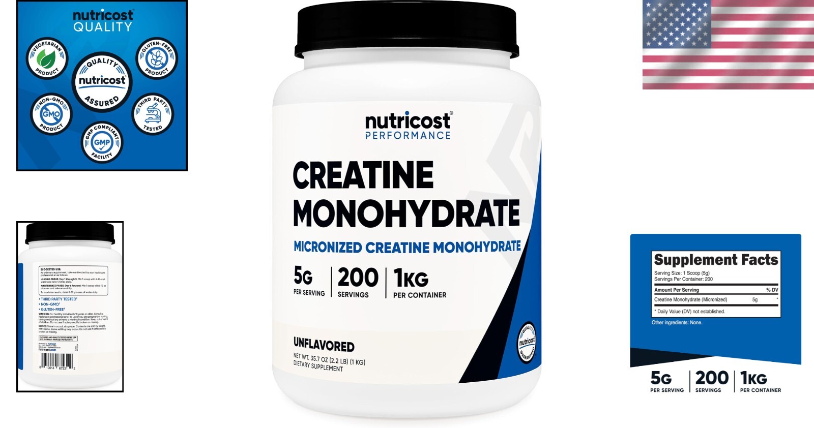 High-Quality Micronized Creatine Monohydrate – 5g Per Serving, Friendly