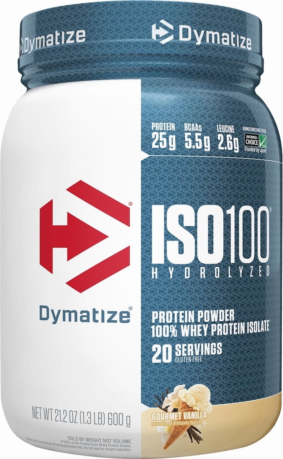 Dymatize ISO100 Hydrolyzed Whey Isolate Protein Powder, Gourmet Vanilla