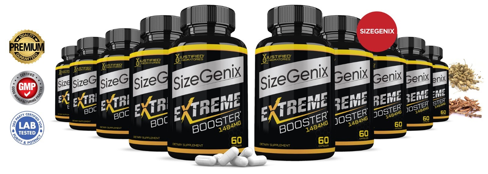Sizegenix Men’s Health Supplement 1484mg 600 Capsules