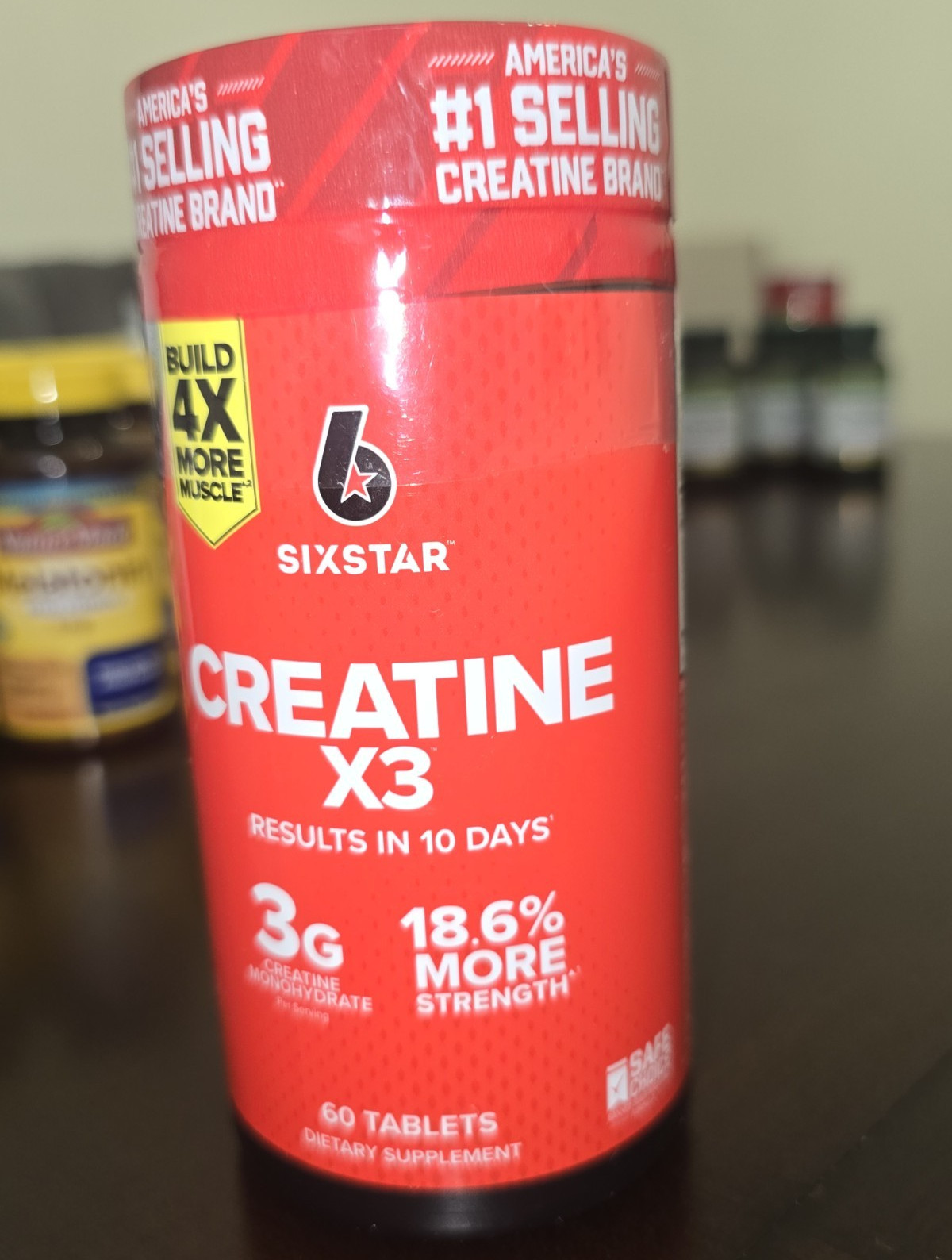 Six Star Creatine X3 Tablets 60 Ct Creatine Monohydrate 3g Strength