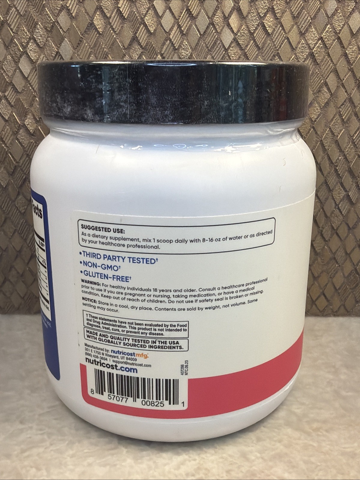 Nutricost BCAA 2:1:1 Powder (Raspberry Lemonade) 60 Servings – 6G Per Serving