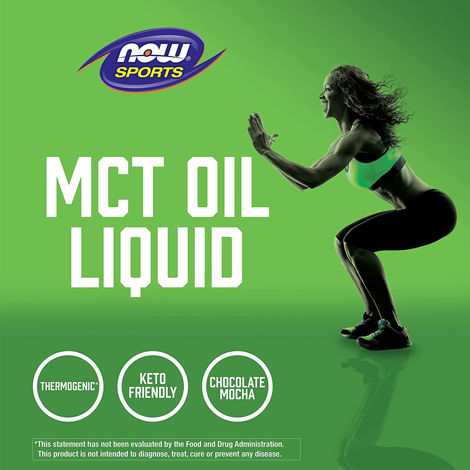 NOW FOODS MCT Oil Chocolate Mocha 16 fl oz