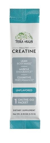 Creatine Monohydrate Powder 30 Stick Packs Unflavored Muscle