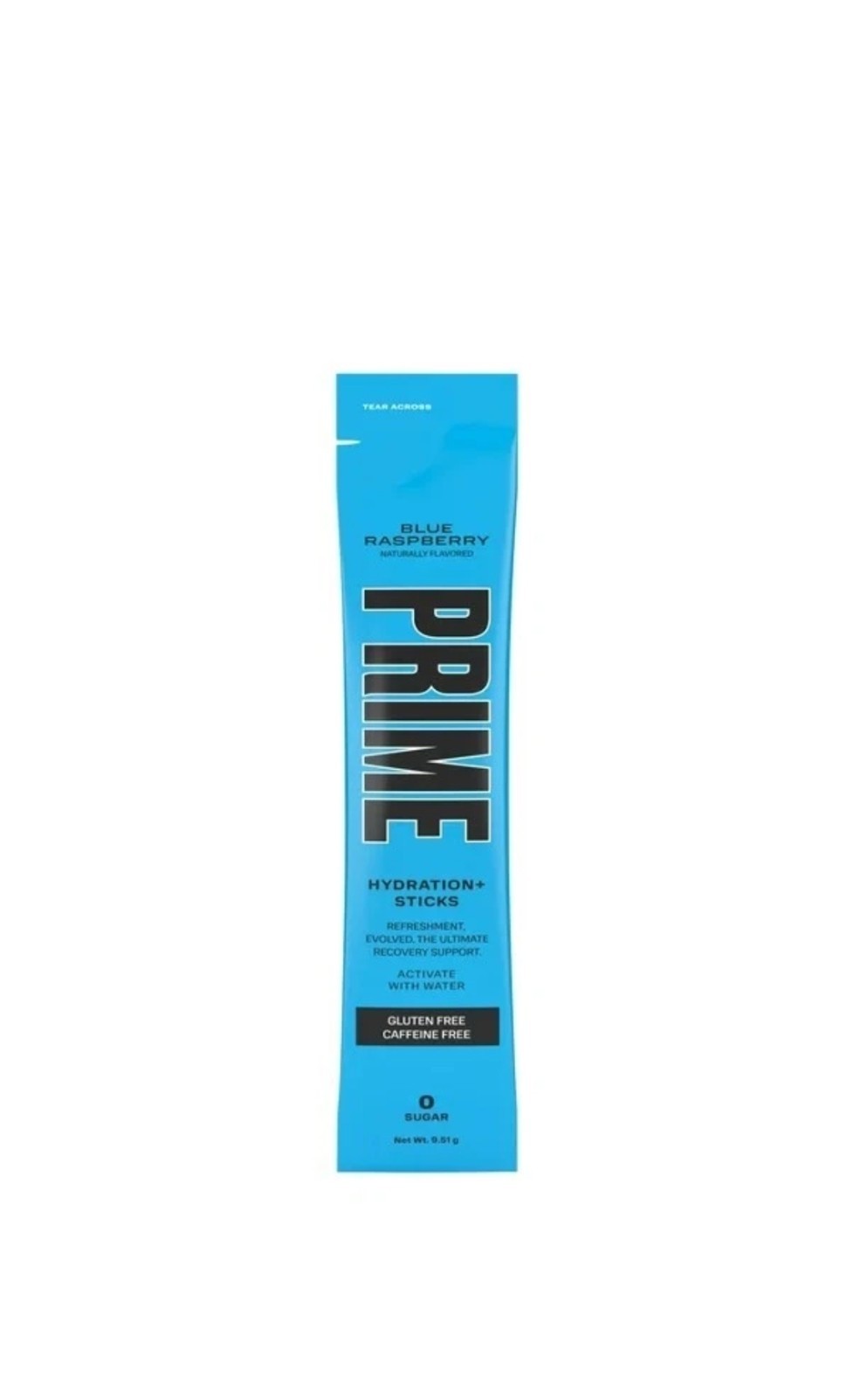 Prime Hydration + Sticks Blue Raspberry 72 Sticks Total Lot of 12 check BB!