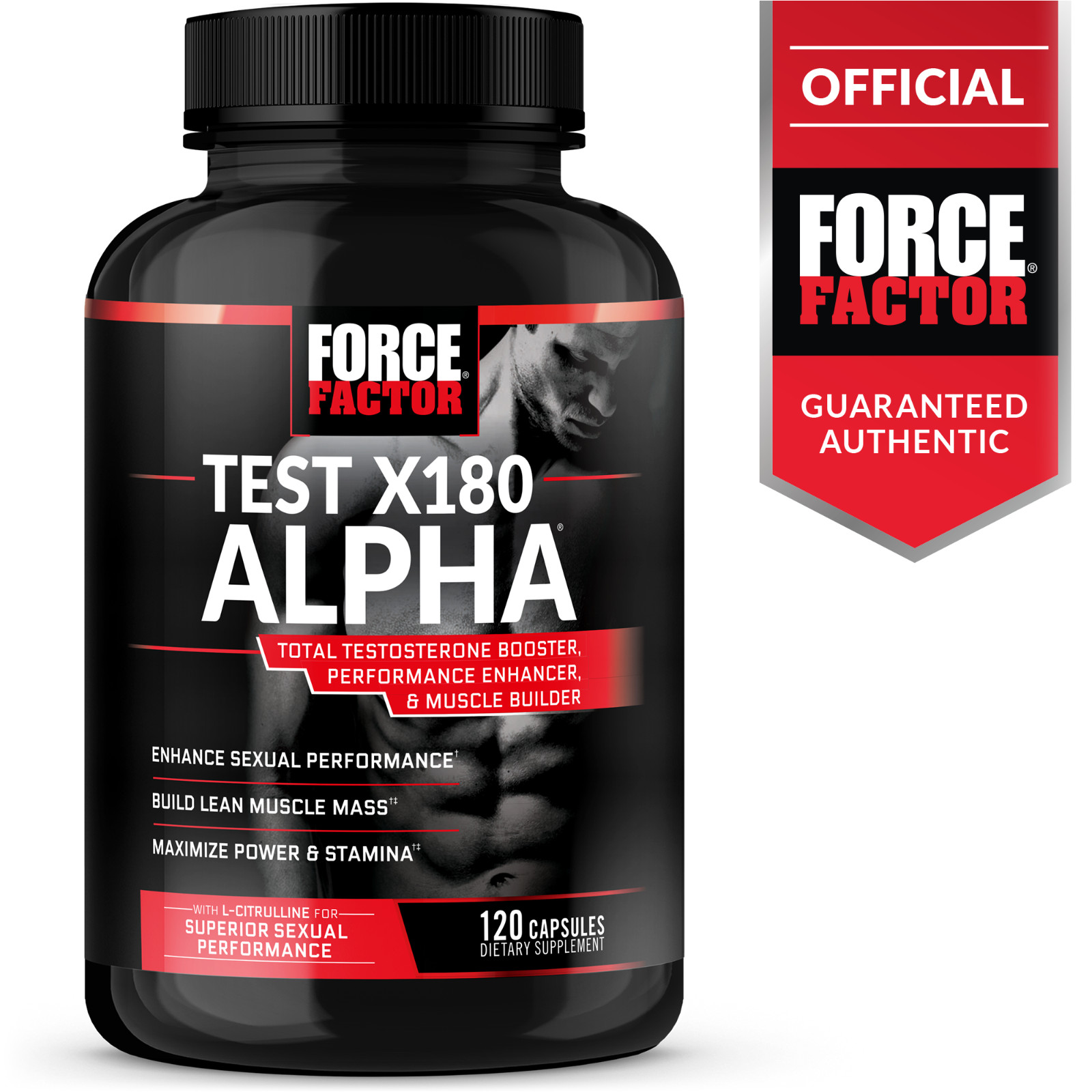 Force Factor Test X180 Alpha – Build Muscle, Increase Power, Strength & Stamina