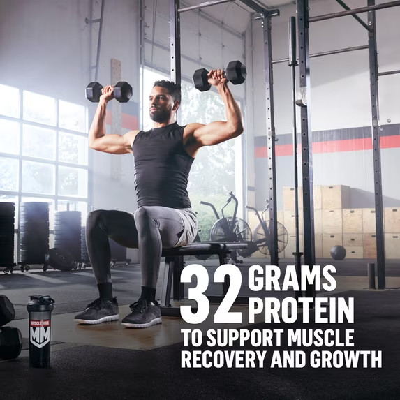 Muscle Milk Genuine Protein Powder, Chocolate, 1.93 Pound, 12 Servings