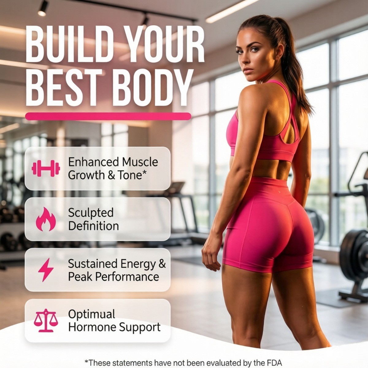 Clean Nutra Women Creatine Powder Collagen Inositol Muscle Hormone