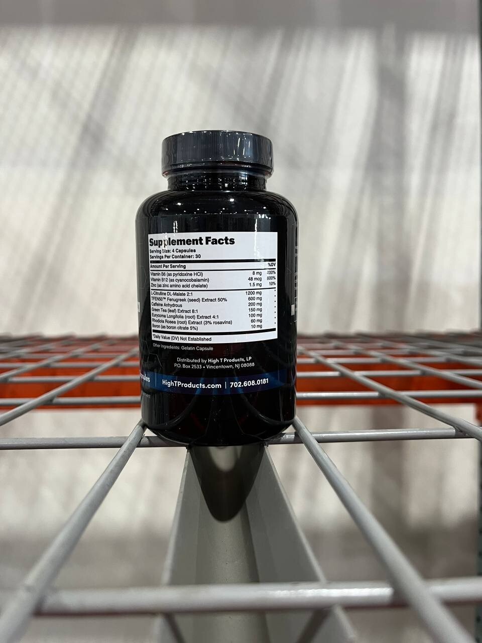 High T Black 120ct Natural Testosterone Booster – Strength, Stamina, Libido