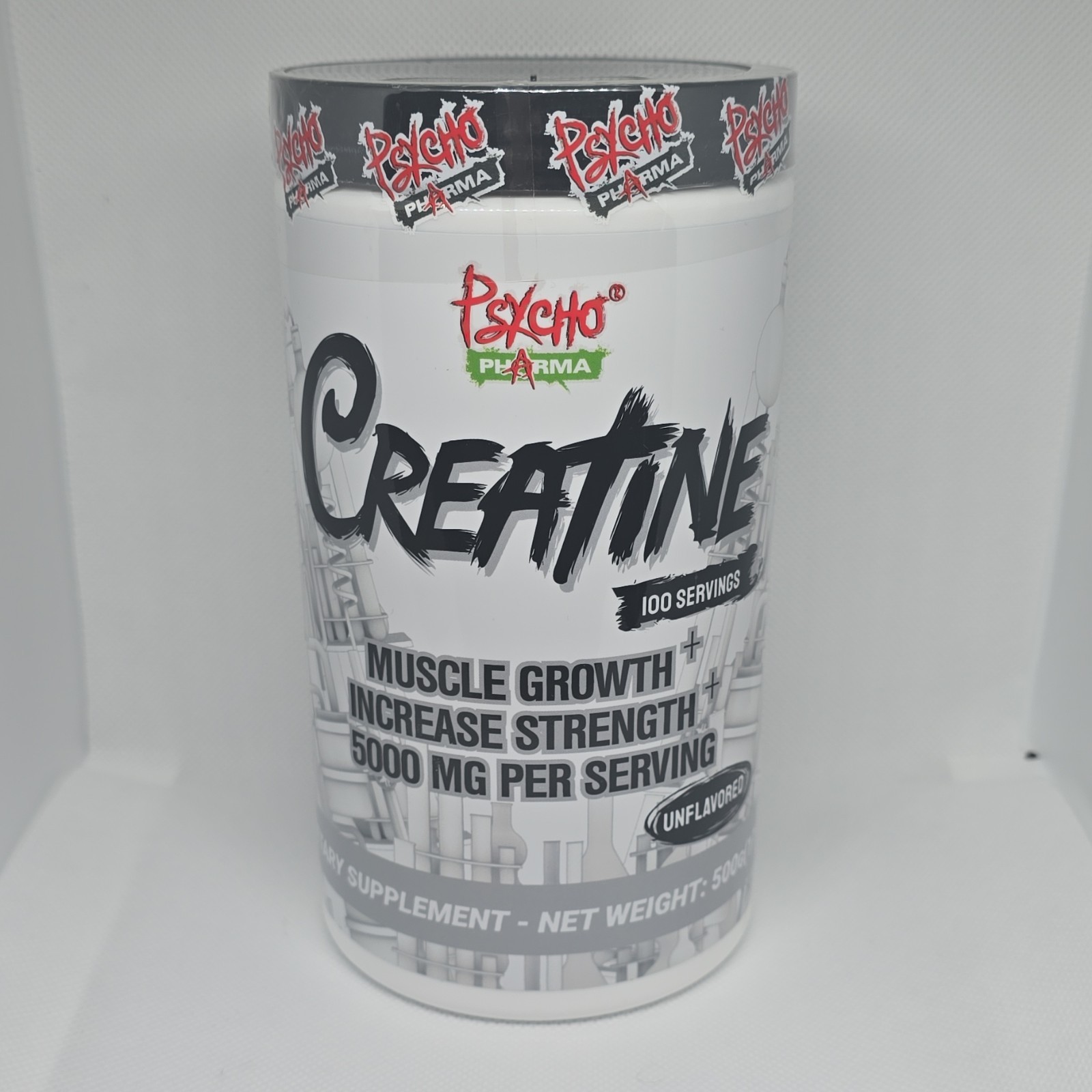 Psycho Pharma Creatine Monohydrate Powder Unflavored 500g 100 Servings