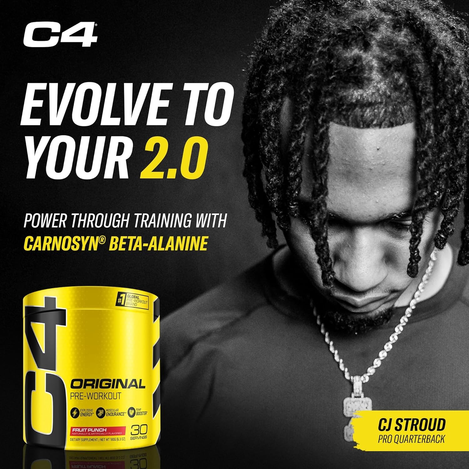 Cellucor Original Pre Workout Powder Fruit Punch | Vitamin C for Immune Support