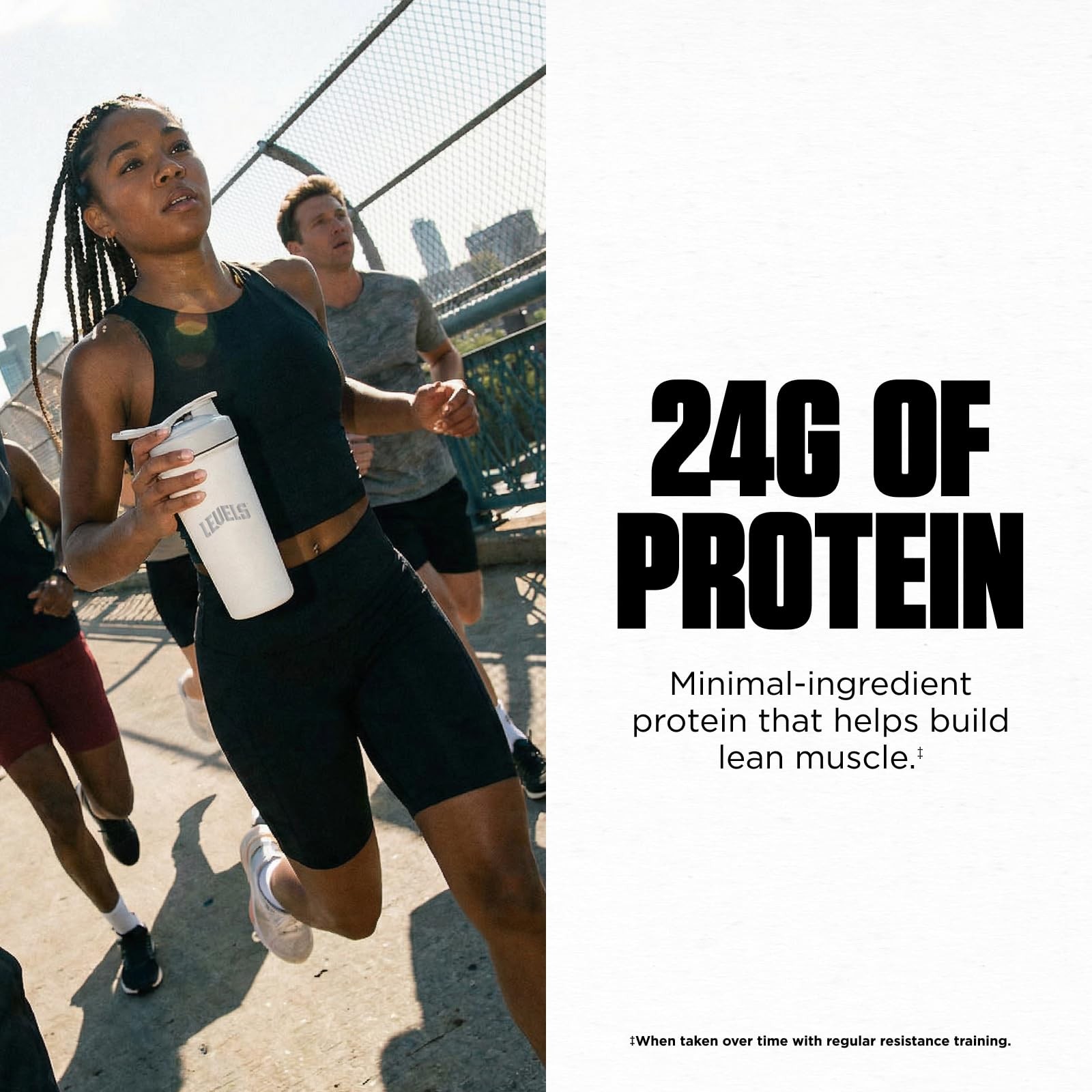 Levels Grass Fed Whey Protein Powder, No Artificials, 24G 2 Pound (Pack of 1)