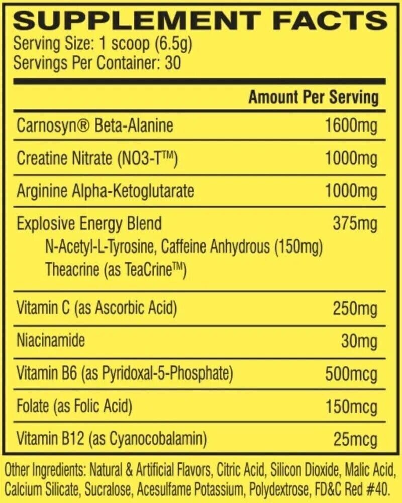 Cellucor C4 Original Pre Workout Powder – 60 Servings Fruit Punch & Juicy Candy