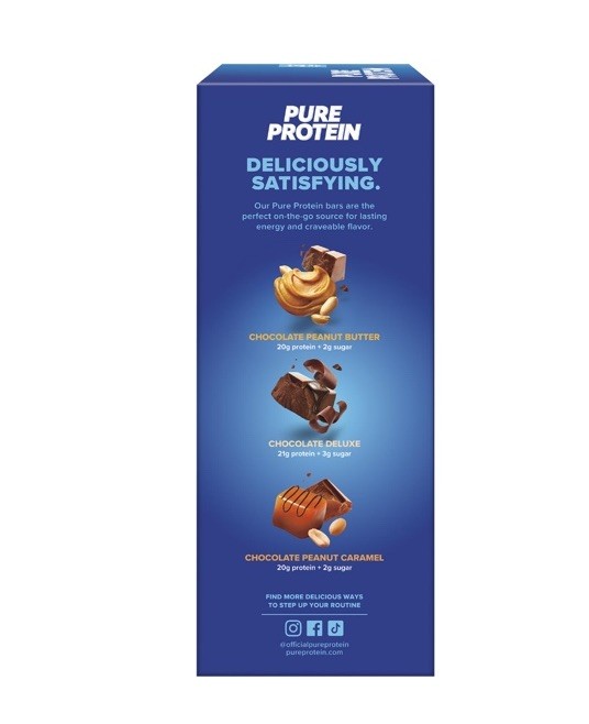 Pure Protein Variety Pack Protein Bars Gluten Free 50g, 23 Count (3 Flavors)