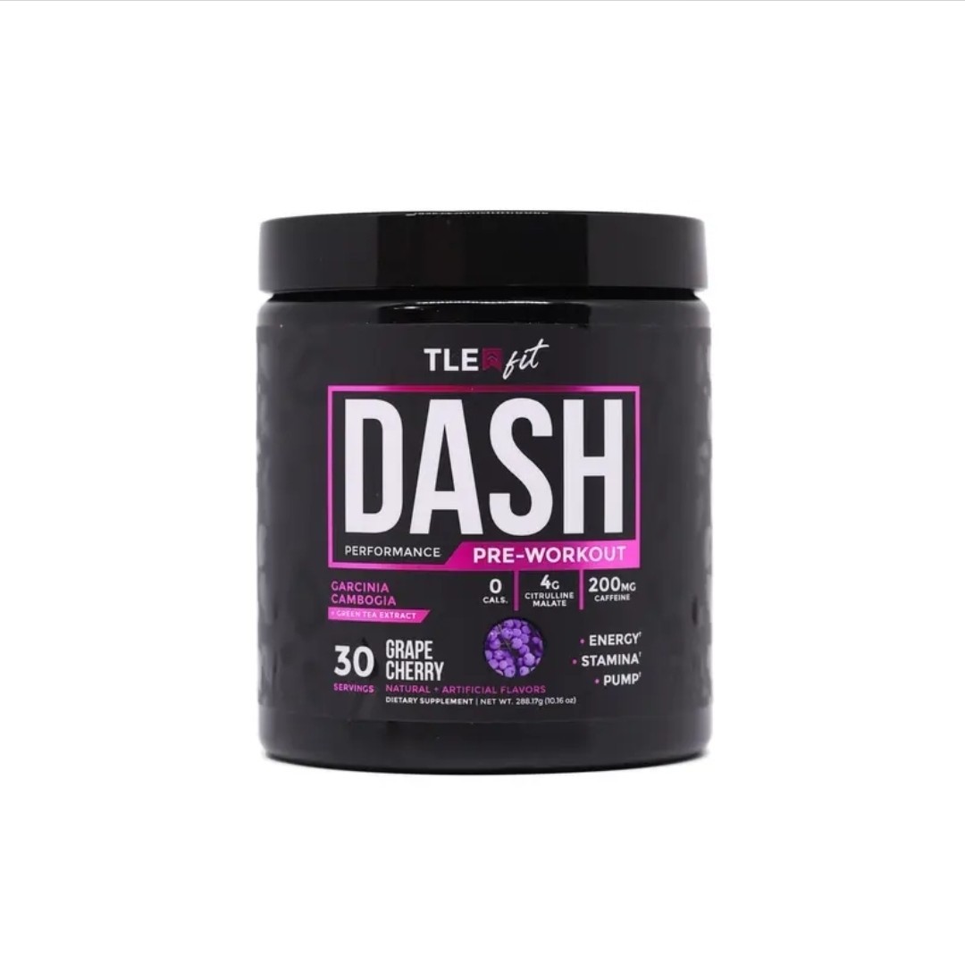 Dash Pre-Workout Fitness Grape Cherry Supplement Performance (30 Servings)