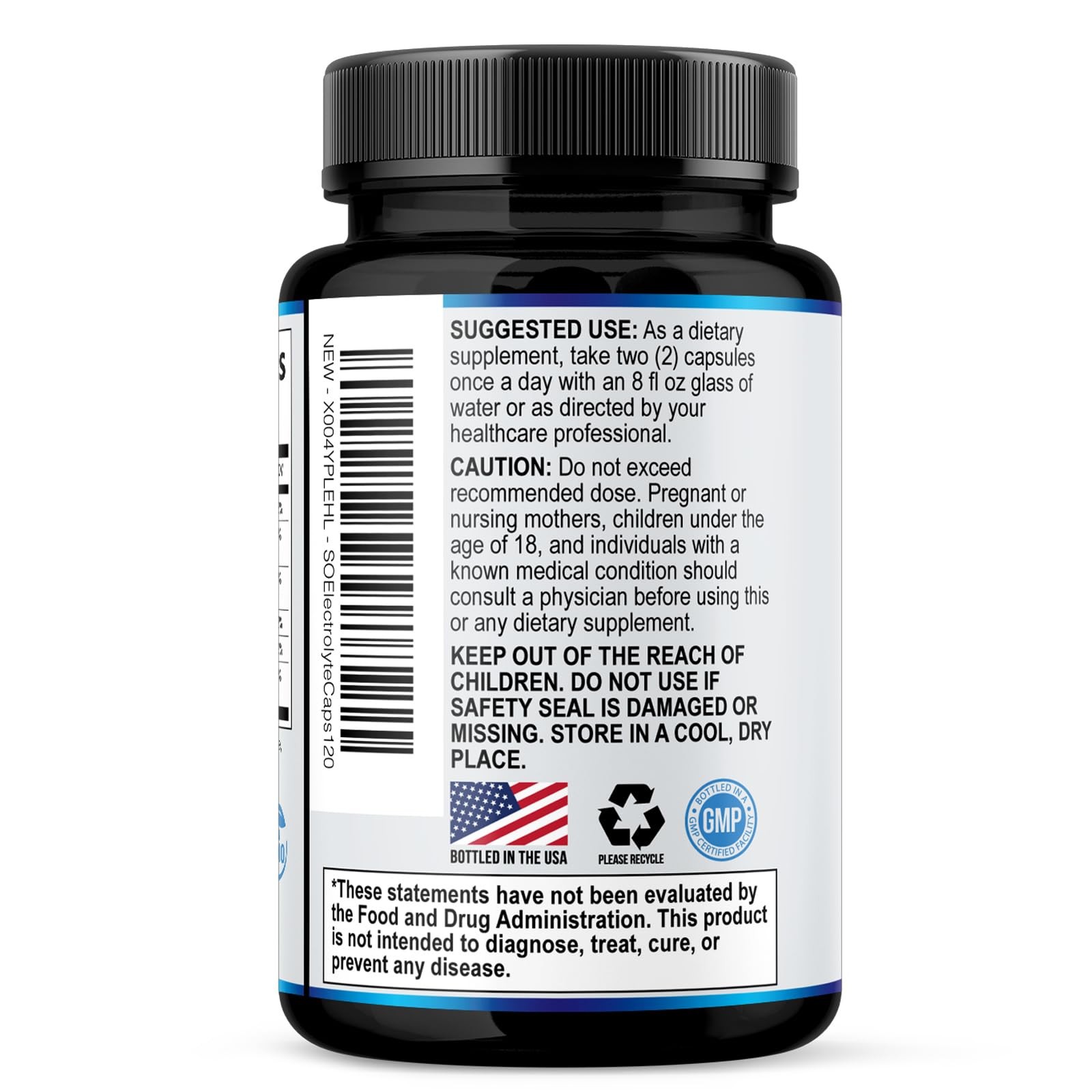 Electrolytes Supplement – Sugar Free, Advanced 120 Count (Pack of 1)