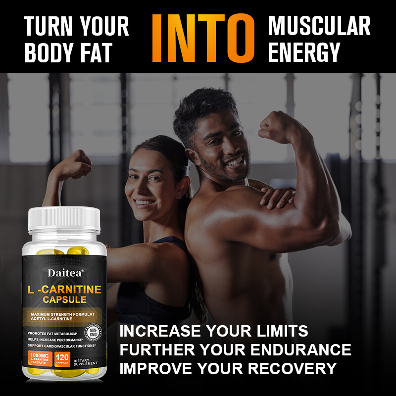 Acetyl L-CARNITINE Capsules 1000 mg Fat Burner Energy / Metabolism Booster