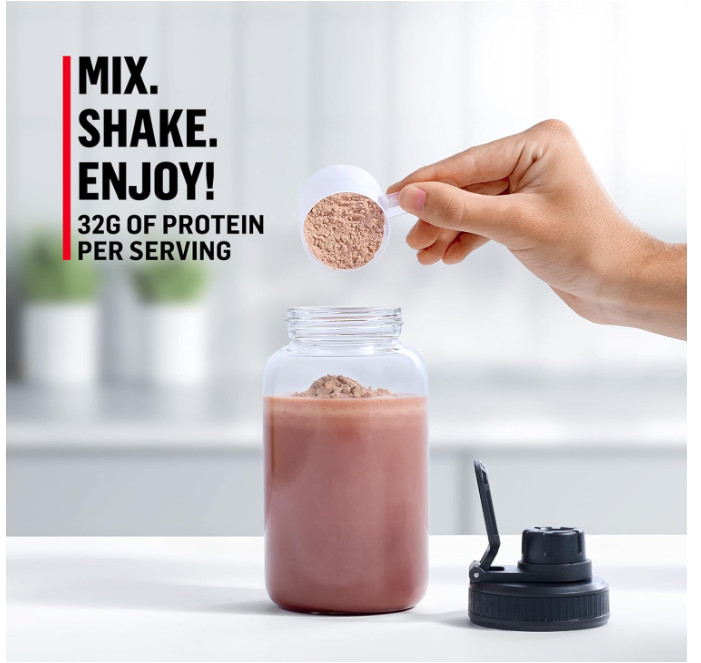 Muscle Milk Chocolate Protein Powder 4.94lb 32g Protein Low Sugar Snack