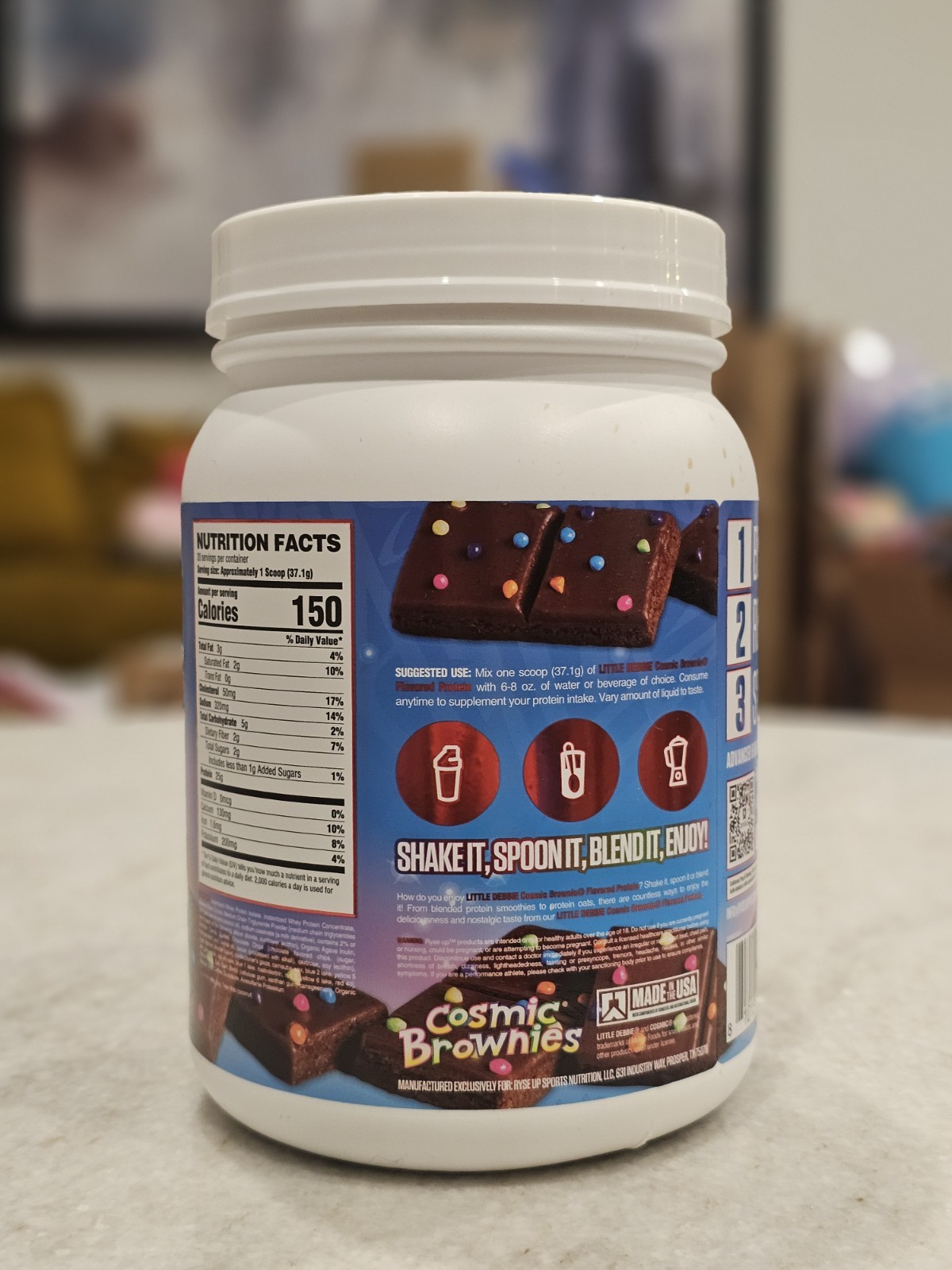 RYSE Loaded Protein Powder, Little Debbie’s Cosmic Brownie, 20 Serving 06/2027
