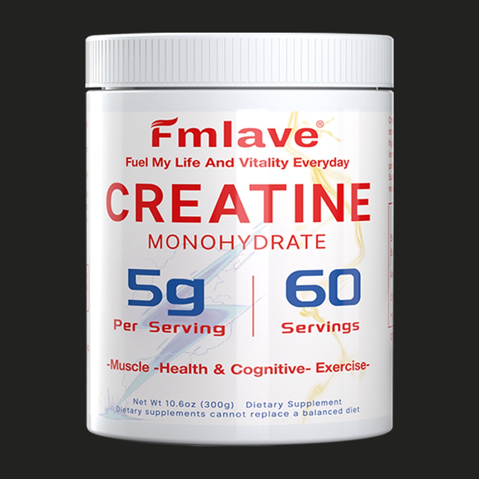 Fmlave Monohydrate Powder Micronized Unflavored 60 Servings 300 Grams Free Ship