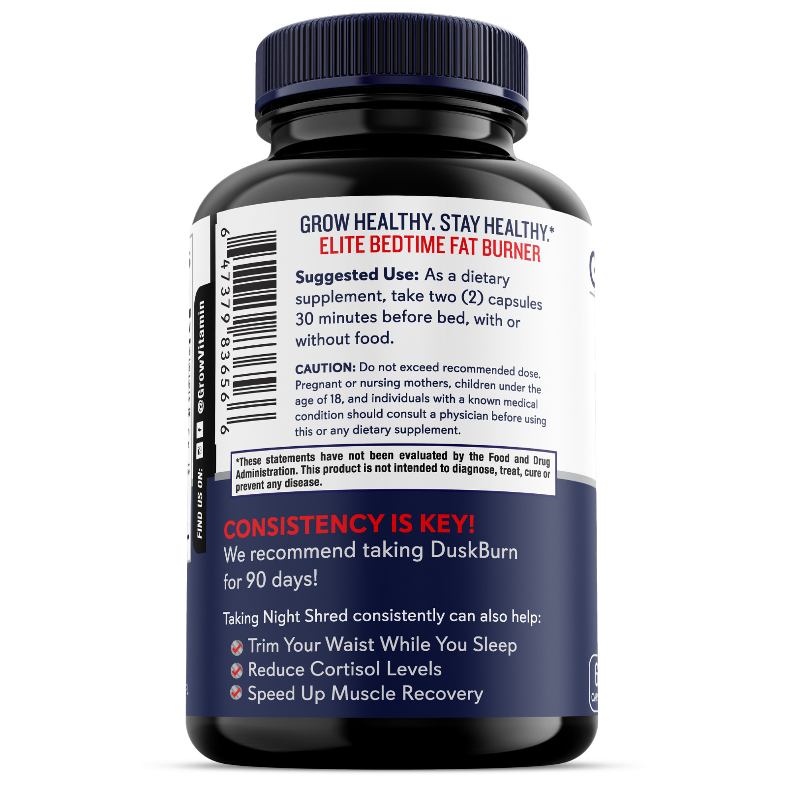 BPI Sports Nite Burn: Night Time Sleep Aid & Fat Burner for Diet, Weight Loss