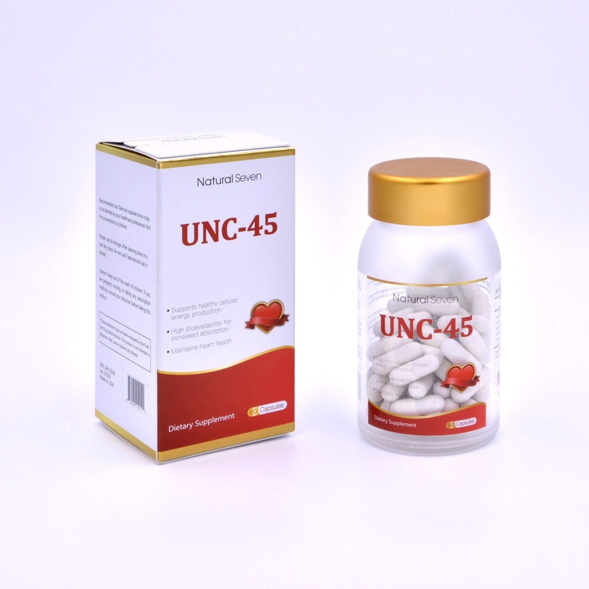 UNC-45 Human Muscle Creator and Builder – 60 Capsules/Bottle