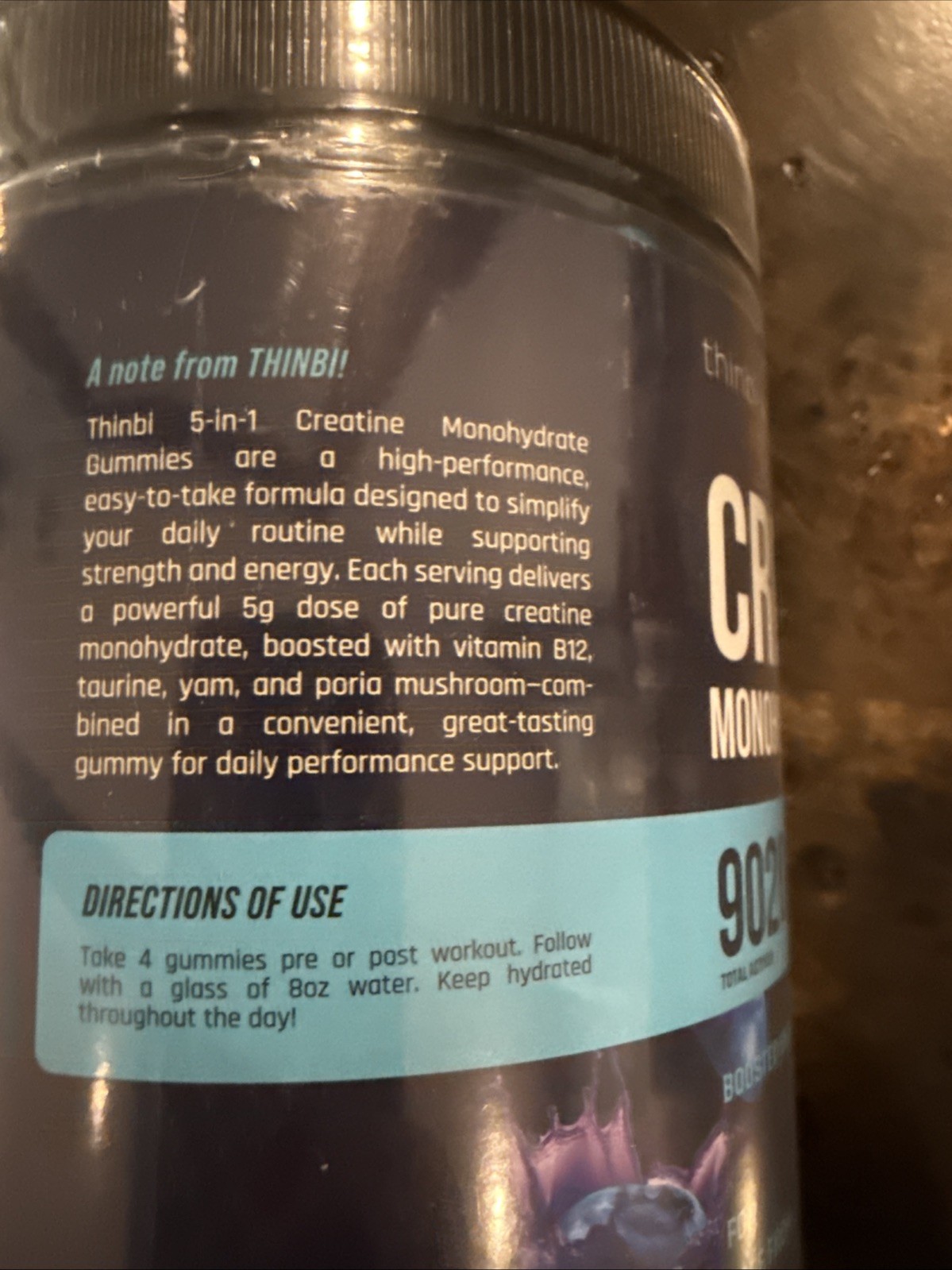 Creatine Monohydrate 120 Blueberry Gummies 4 Gummies per serving EXP 5/28 NEW