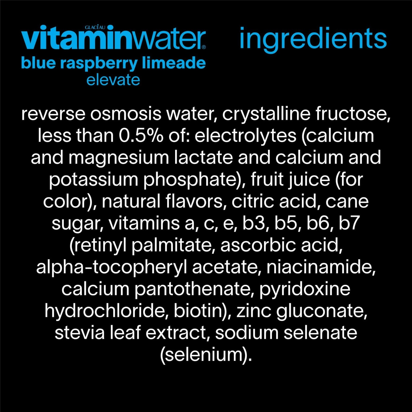 Vitaminwater 6‑Flavor Variety or Sampler Pack – 20oz Bottles –
