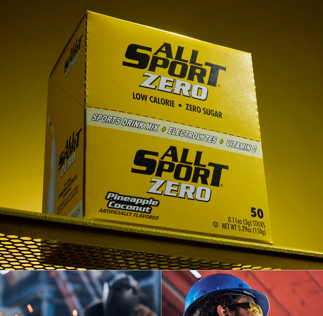 All-Sport Zero – Sports Drink Sticks – 50 Sticks Pineapple Coconut