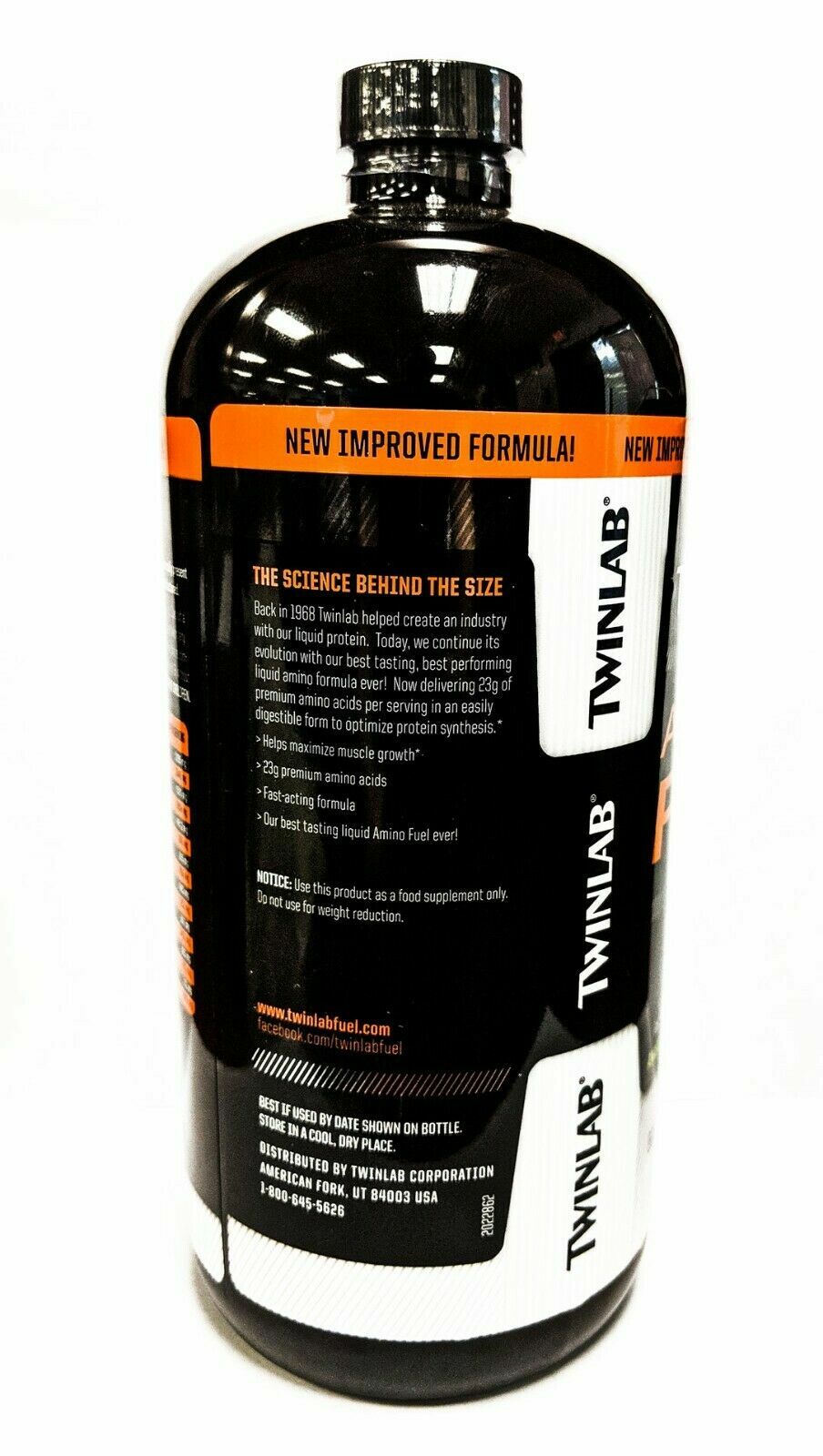 Twinlab AMINO FUEL 32 fl oz Liquid Aminos 23g Protein BUILD MUSCLE – BOTH FLAVOR