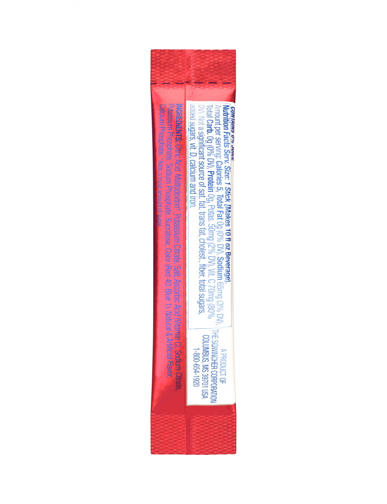 Sqwincher Qwik Stik – Fruit Punch – 10 oz Yield ZERO Sugar Powder Mix