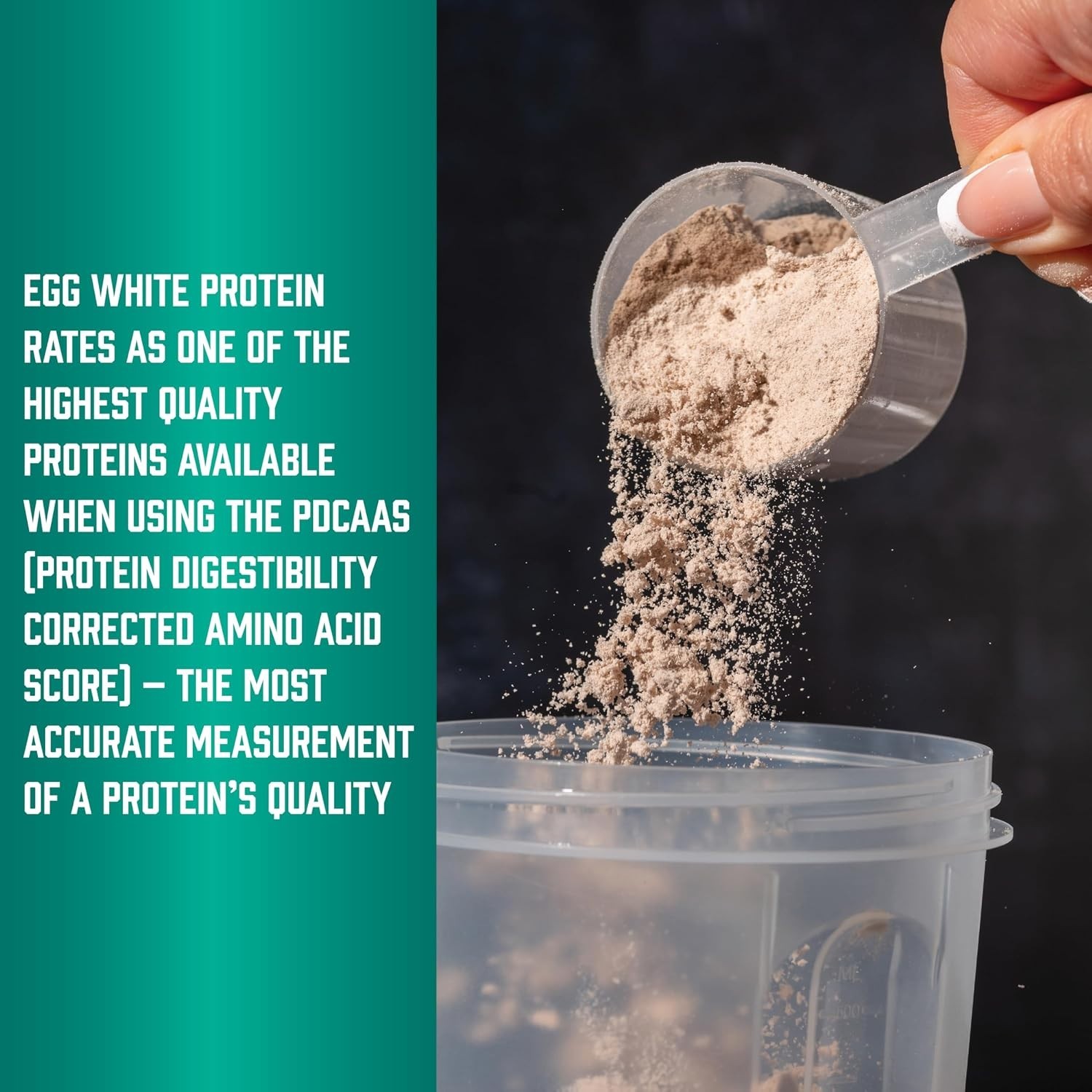 Egg White Protein Powder 1.2-Pound Unflavored 16g Protein BCAAs Sports Nutrition