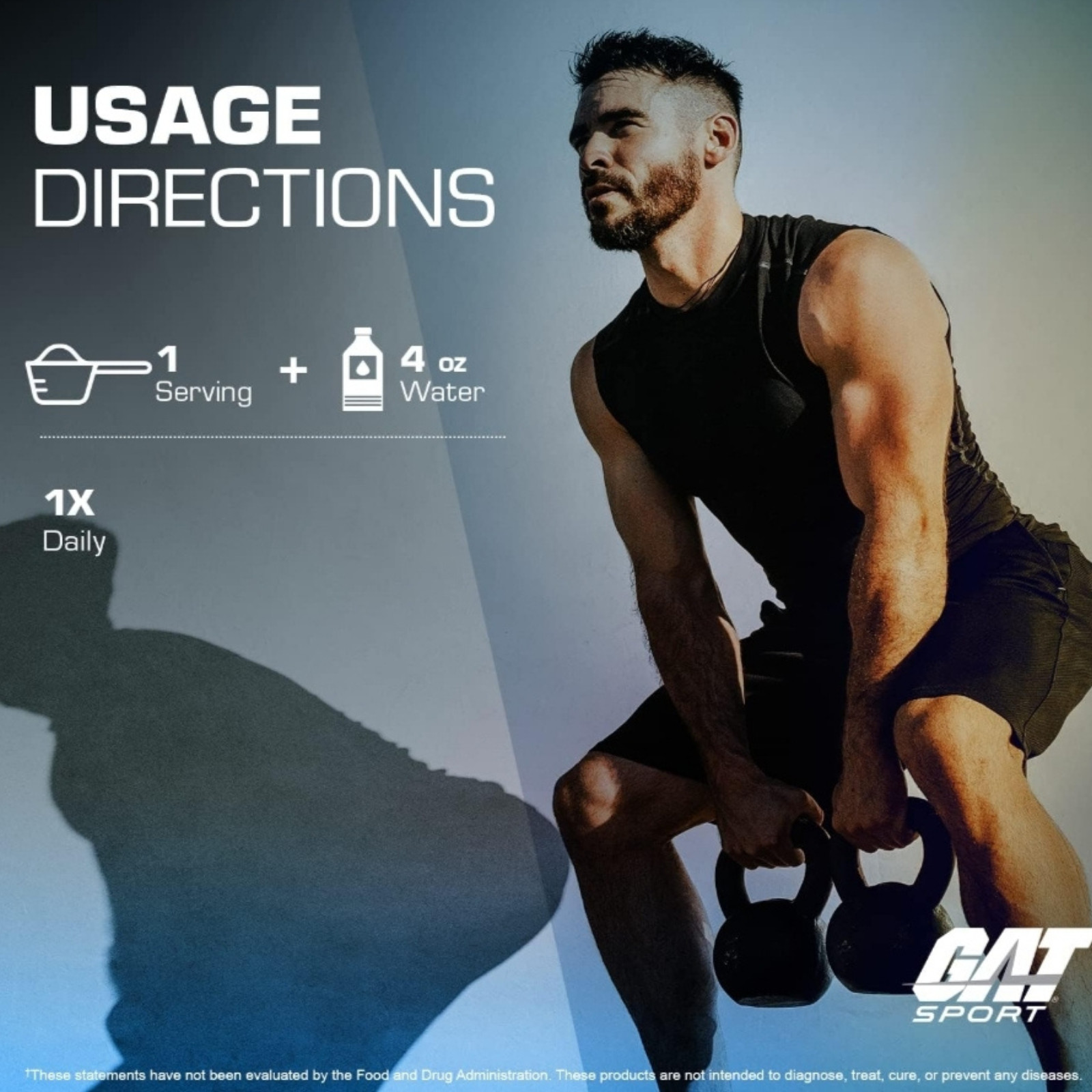 GAT Sport Creatine Monohydrate 150g – Strength & Brain Health – 30 Servings