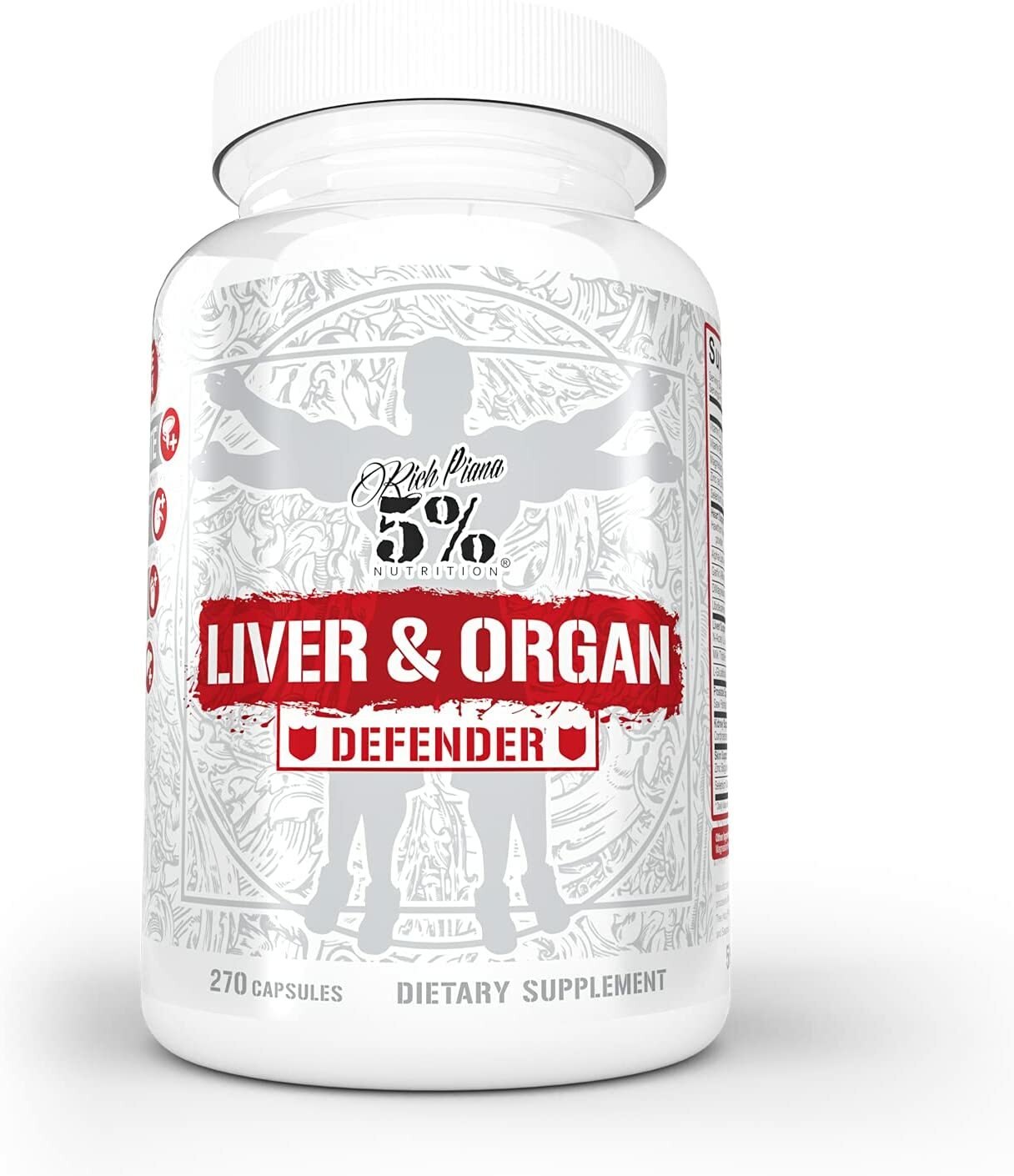 Rich Piana 5% Nutrition Liver and Organ Defender BEST Cycle + PCT NEW FORMULA