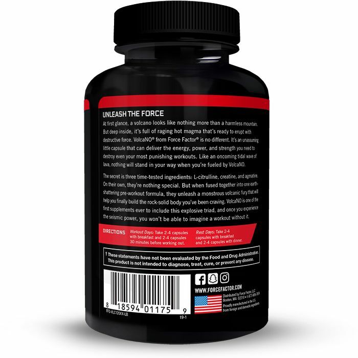 VolcaNO Pre-Workout Nitric Oxide Booster with Creatine – Build Muscle and Pump