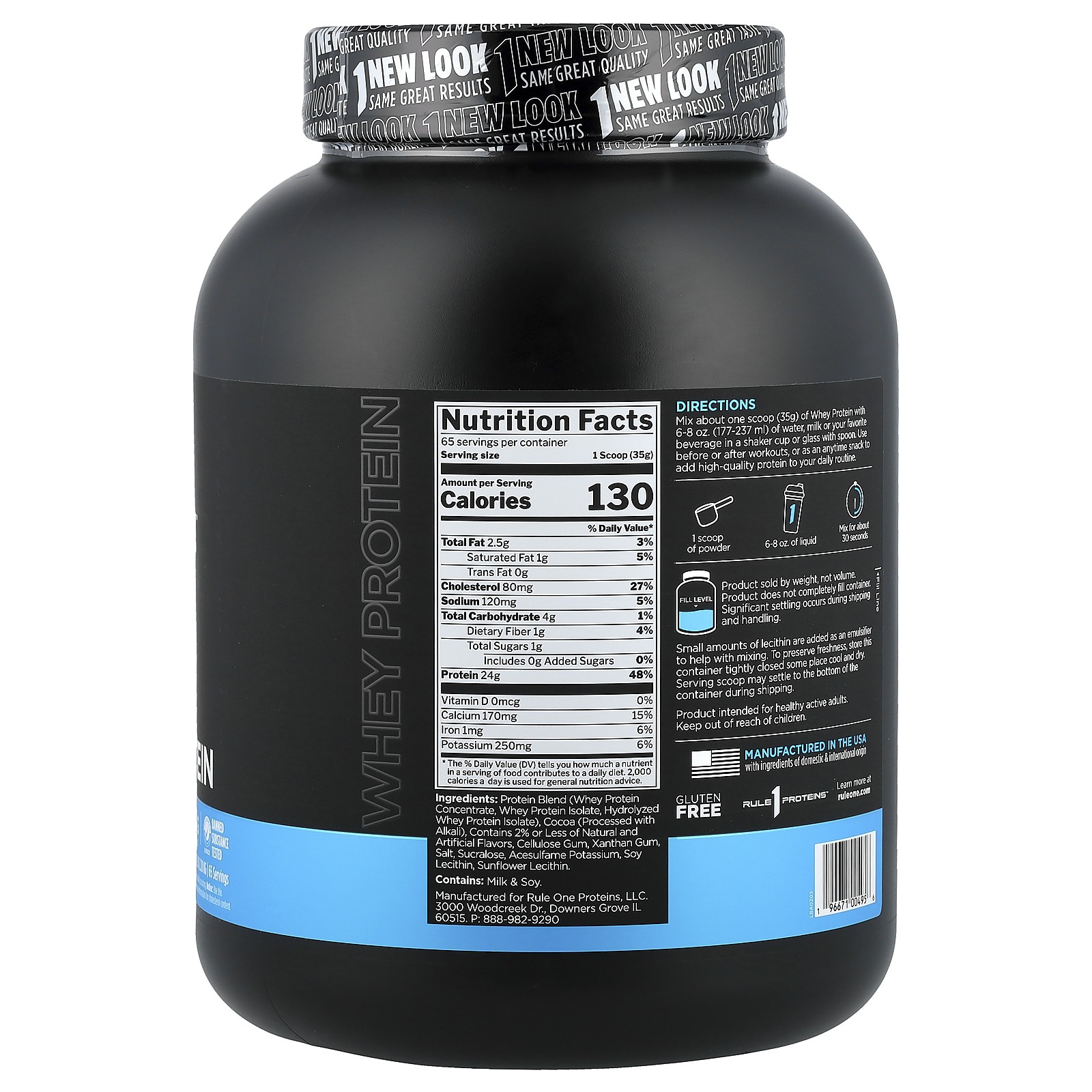 Whey Blend, Protein Powder Mix, Chocolate Fudge, 5.02 lb (2.28 kg)
