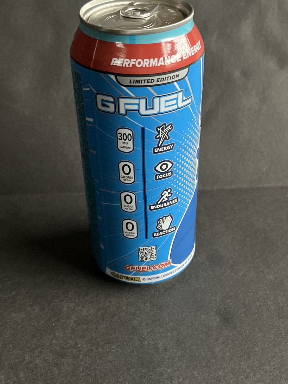 Megaman Blue Bomber Slushee G Fuel Energy Drink Full 16 FL OZ Limited Edition