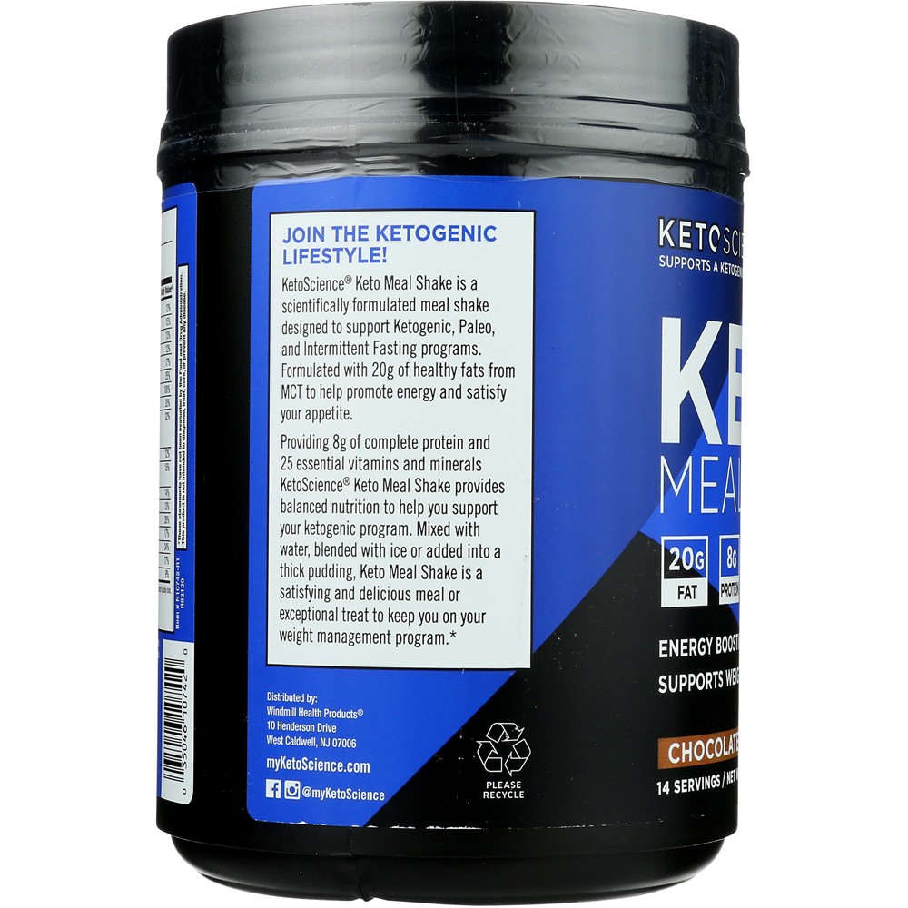 Keto Science Chocolate Cream Meal Shake Powder Ketogenic 20G 1 Pack