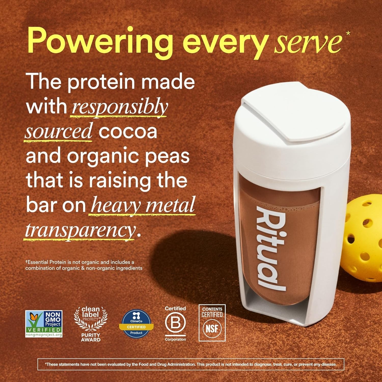Vegan Pea Protein Powder 1 Lb Chocolate 20g Protein BCAA Amino Acid Sugar-Free