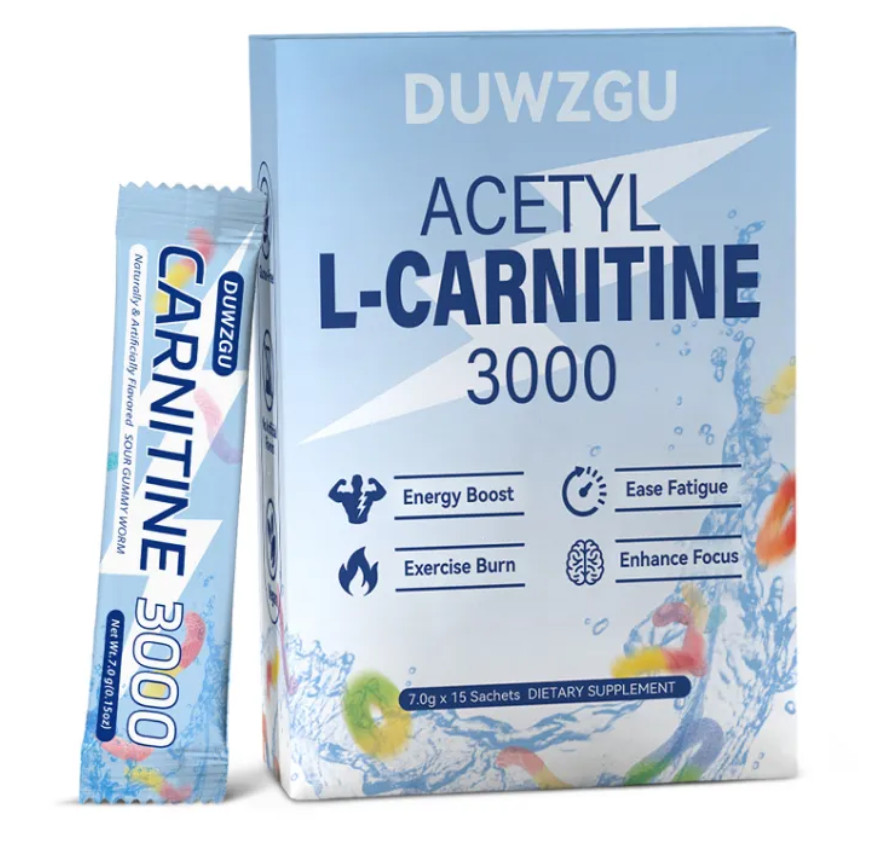 L-carnitine Powder Granules sticks sachets 3000 15 Pack to GO