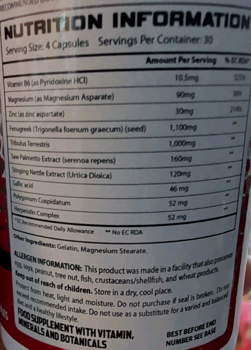2 Hyperstrength Hyper Test Testosterone Booster Mag Zinc Tribulus 120Capsx2 6/26