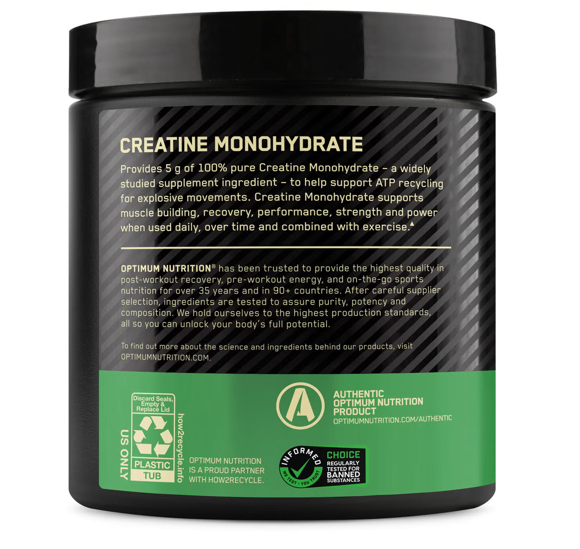 Optimum Nutrition Micronized Creatine Monohydrate Powder