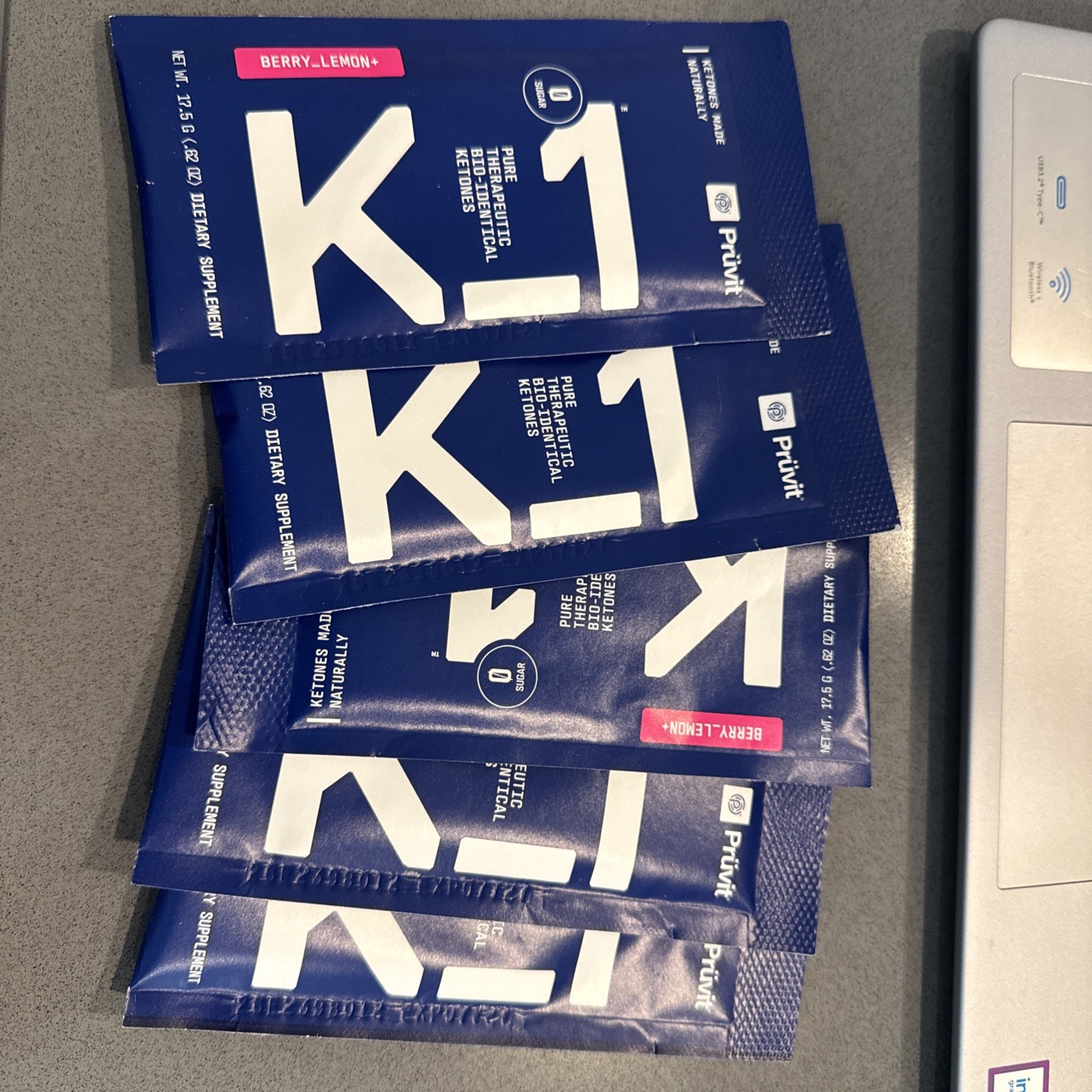 🔥🔥 PRUVIT k1 KETONES berry lemon 5 PACKS – FREE SHIPPING exp 2027