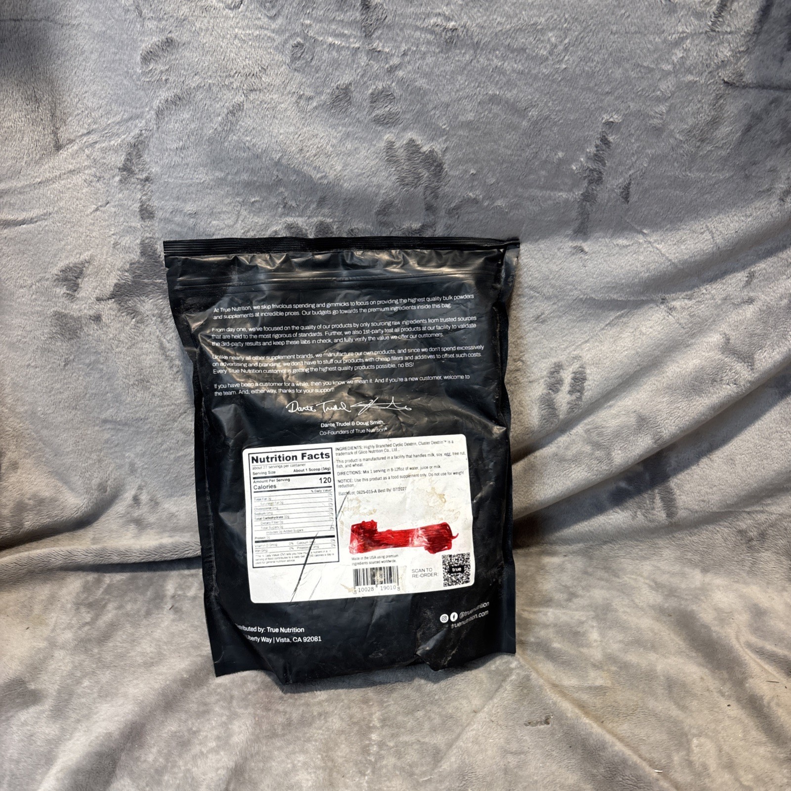 True Nutrition – Highly Branched Cyclic Dextrin – Carbohydrate Powder 2lb 07/27